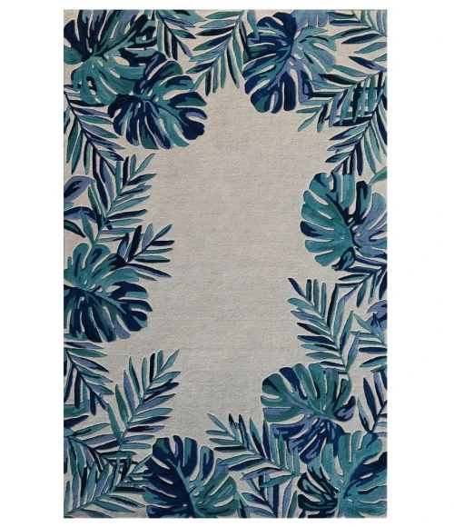 Kas Cove 3004 Ivory/Blue Tropics Area Rug