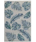 Kas Cove 3005 Ivory/Blue Leaves Area Rug