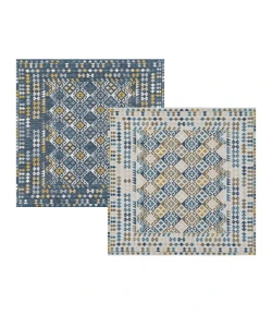 Kas Dahlia Blue 1402 7 ft. 10 in. X 10 ft. Rectangle Rug