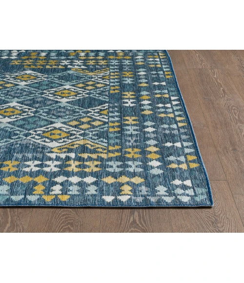 Kas Dahlia Blue 1402 5 ft. 3 in. X 7 ft. Rectangle Rug
