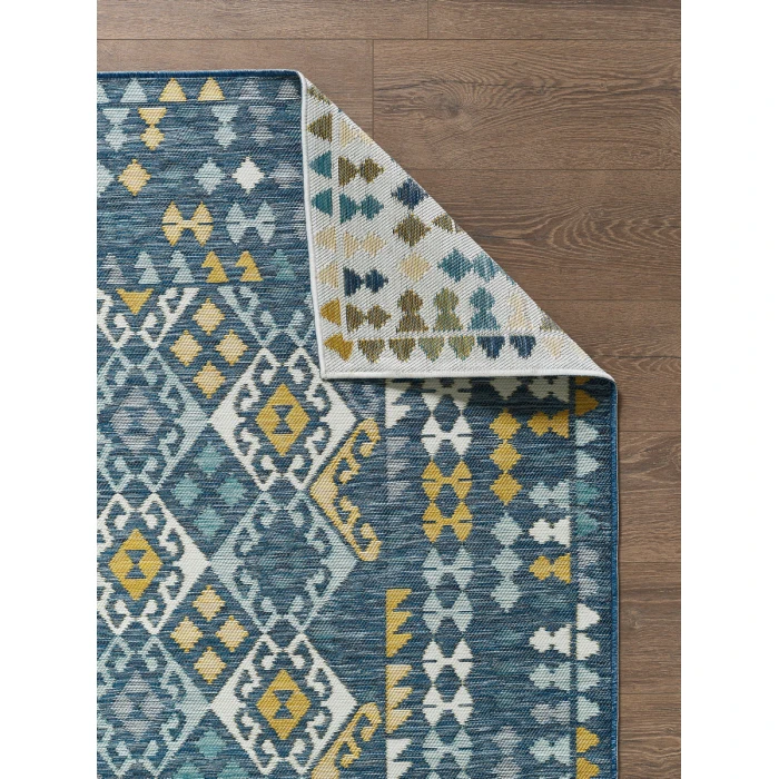 Kas Dahlia Blue 1402 6 ft. 7 in. X 9 ft. Rectangle Rug