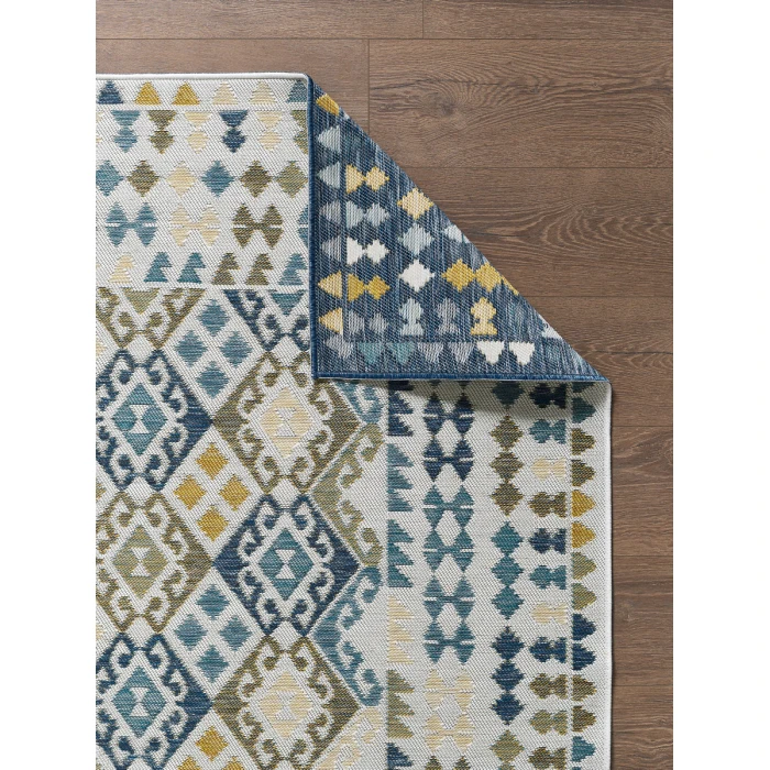 Kas Dahlia Blue 1402 6 ft. 7 in. X 9 ft. Rectangle Rug