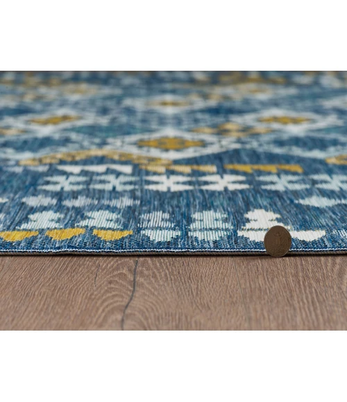 Kas Dahlia Blue 1402 5 ft. 3 in. X 7 ft. Rectangle Rug