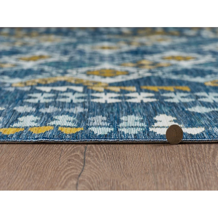 Kas Dahlia Blue 1402 6 ft. 7 in. X 9 ft. Rectangle Rug