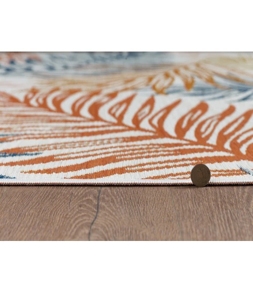 Kas Dahlia Blue 1405 6 ft. 7 in. X 9 ft. Rectangle Rug