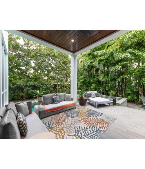 Kas Dahlia Blue 1405 6 ft. 7 in. X 9 ft. Rectangle Rug