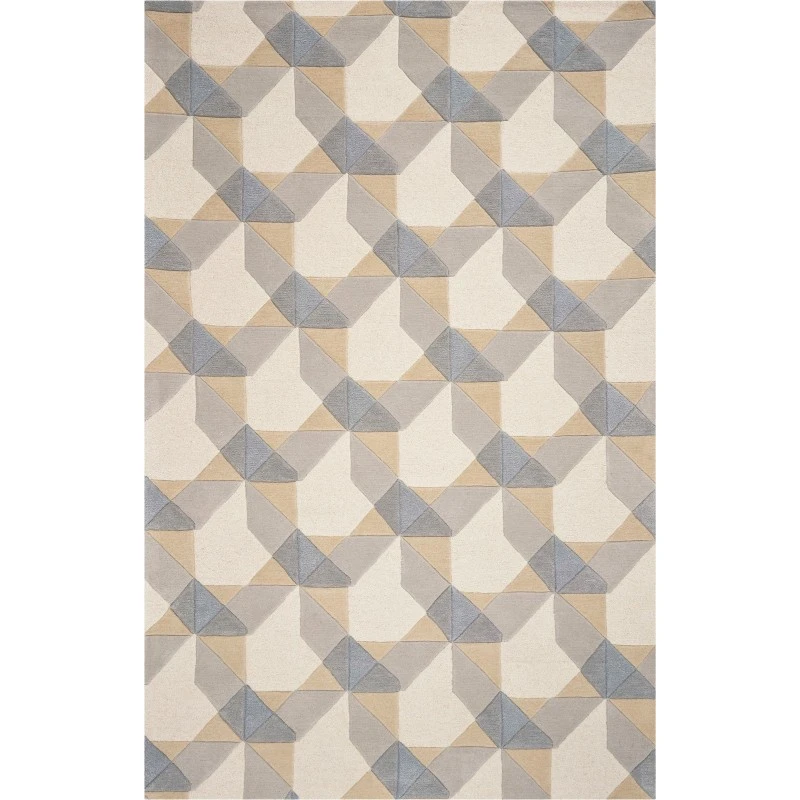 Kas Eternity 1060 Ivory/Grey Elements Area Rug 5' x 8'