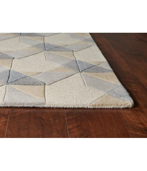 Kas Eternity 1060 Ivory/Grey Elements Area Rug 3'3" x 5'3"