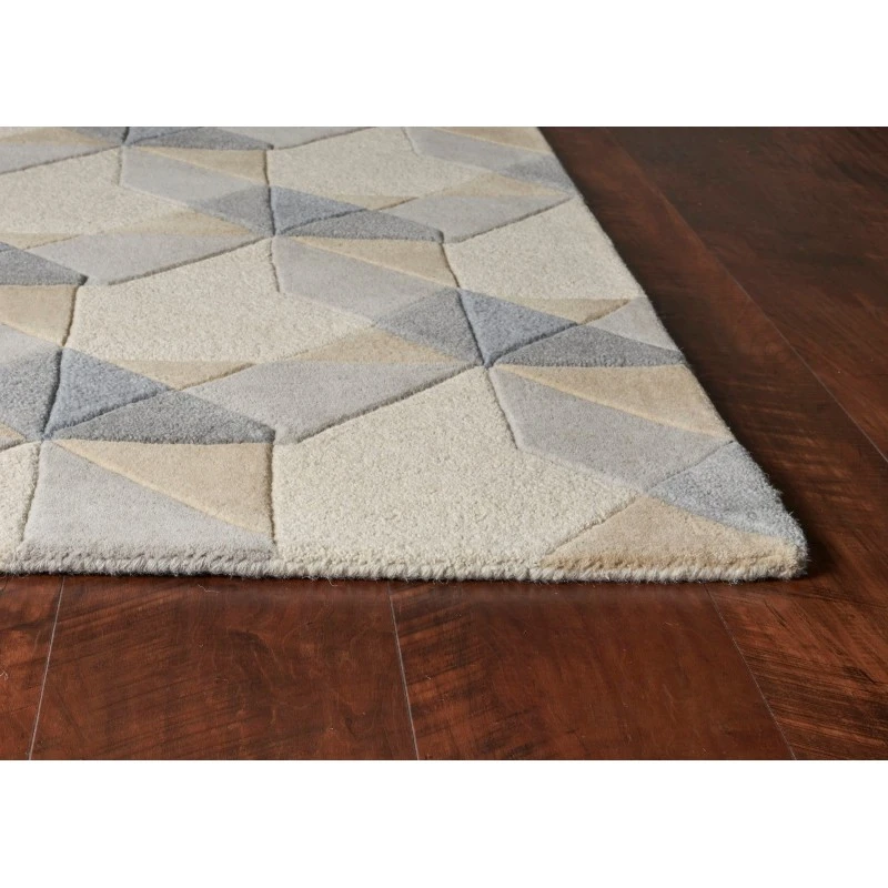 Kas Eternity 1060 Ivory/Grey Elements Area Rug 5' x 8'