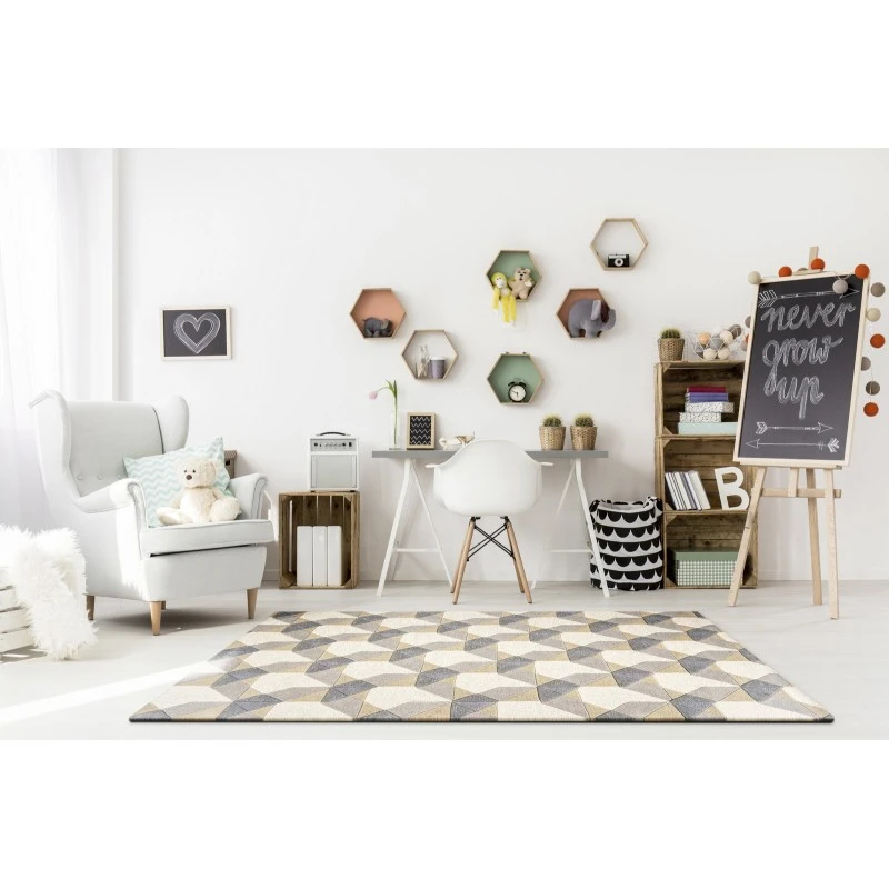 Kas Eternity 1060 Ivory/Grey Elements Area Rug 5' x 8'