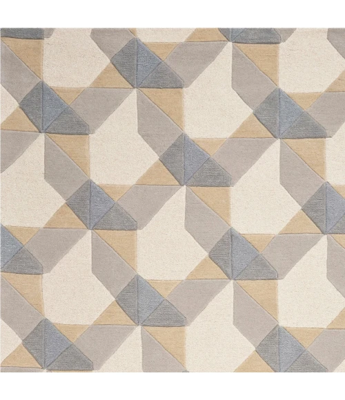 Kas Eternity 1060 Ivory/Grey Elements Area Rug 3'3" x 5'3"