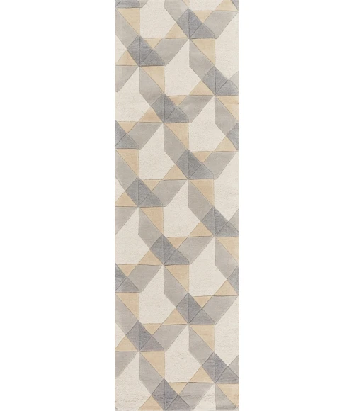 Kas Eternity 1060 Ivory/Grey Elements Area Rug 3'3" x 5'3"