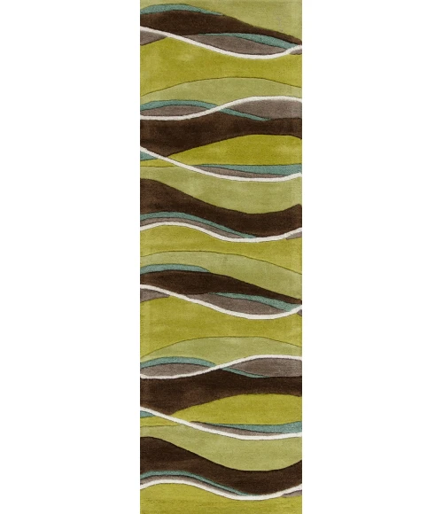 Kas Eternity 1084 Lime/Mocha Landscapes Area Rug 3'3" x 5'3"