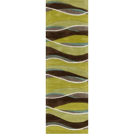 Kas Eternity 1084 Lime/Mocha Landscapes Area Rug 27" X 45"
