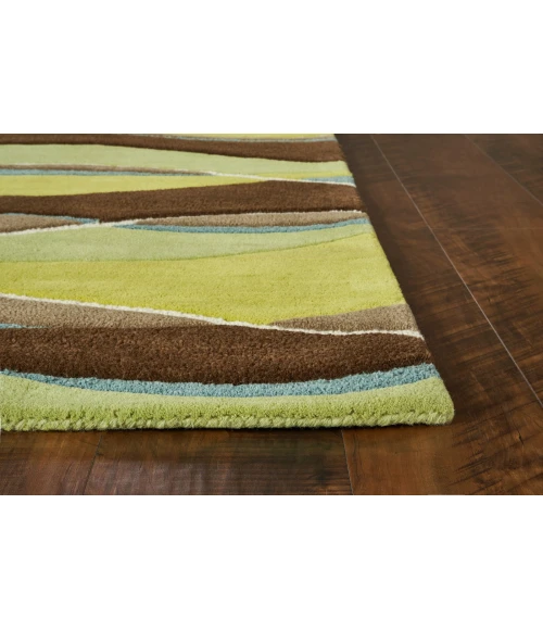 Kas Eternity 1084 Lime/Mocha Landscapes Area Rug 3'3" x 5'3"