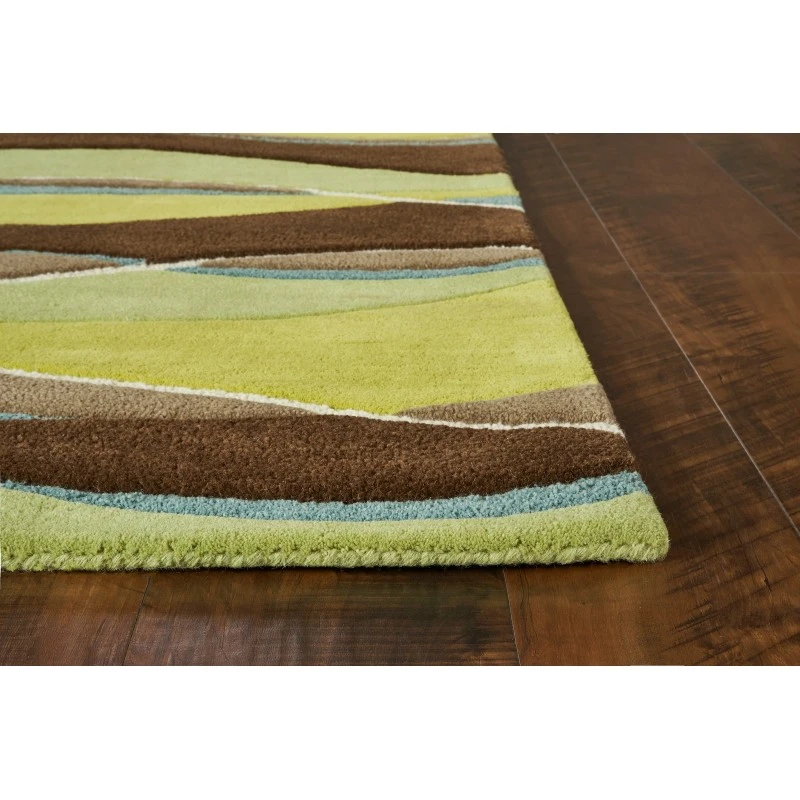 Kas Eternity 1084 Lime/Mocha Landscapes Area Rug 27" X 45"