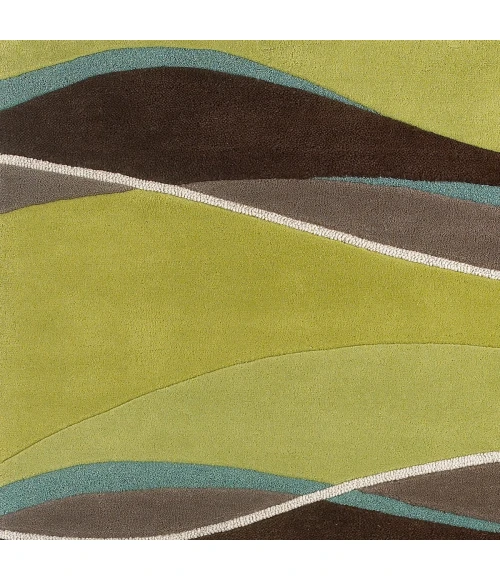 Kas Eternity 1084 Lime/Mocha Landscapes Area Rug 3'3" x 5'3"