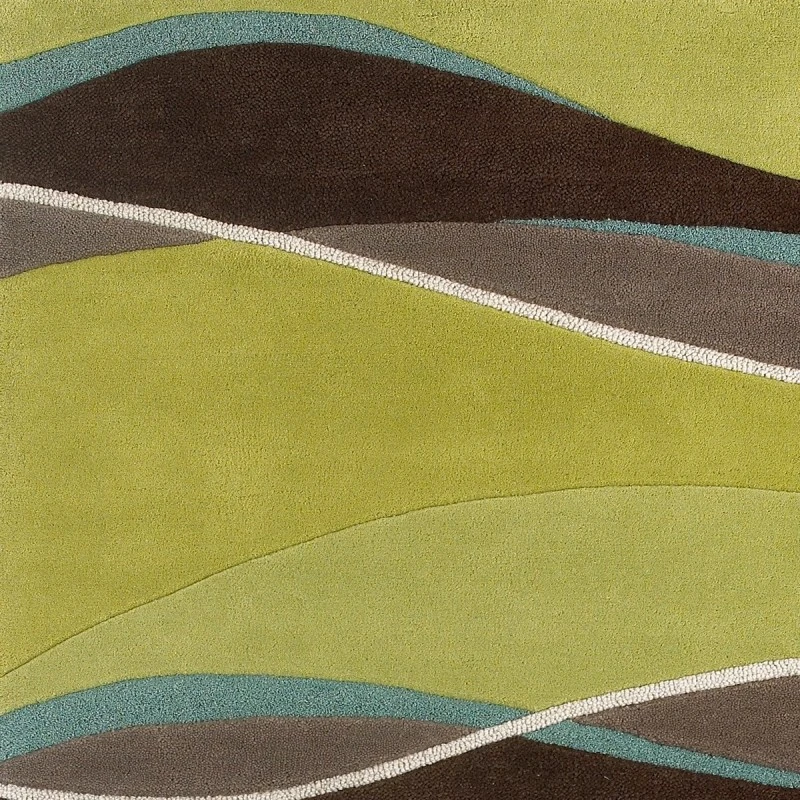 Kas Eternity 1084 Lime/Mocha Landscapes Area Rug 27" X 45"