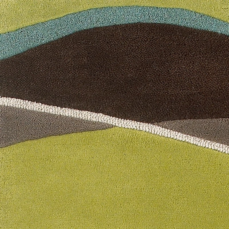 Kas Eternity 1084 Lime/Mocha Landscapes Area Rug 27" X 45"