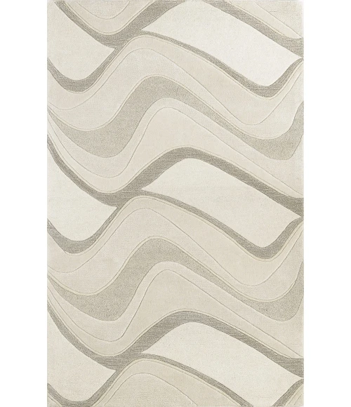 Kas Eternity 1085 Ivory Waves Area Rug 3'3" x 5'3"