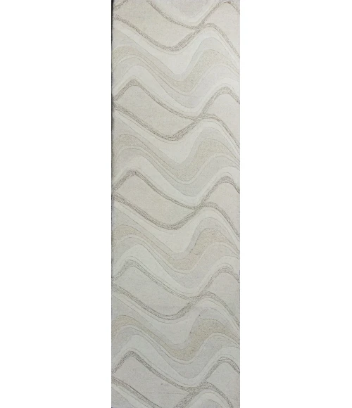Kas Eternity 1085 Ivory Waves Area Rug 3'3" x 5'3"