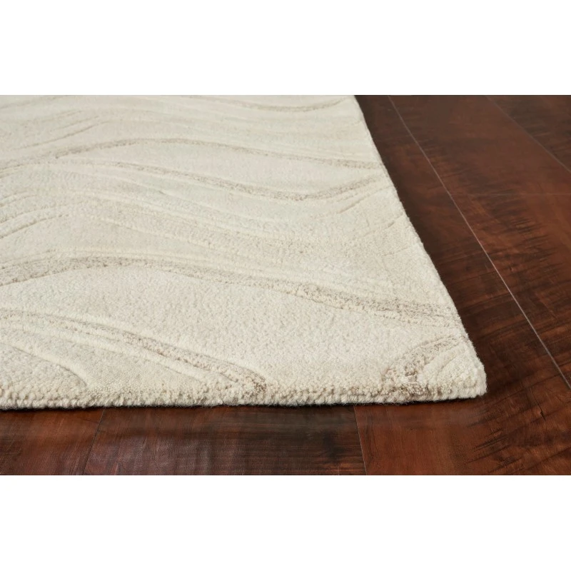 Kas Eternity 1085 Ivory Waves Area Rug 2'3" x 7'6" Runner