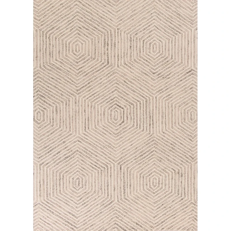 Kas Gramercy 1607 Ivory Honeycomb Area Rug 27" X 45"