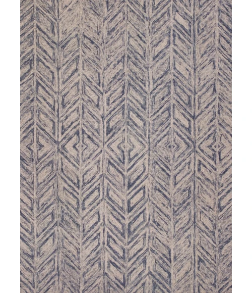 Kas Gramercy 1611 Blue Heather Herringbone Area Rug 9' x 12'