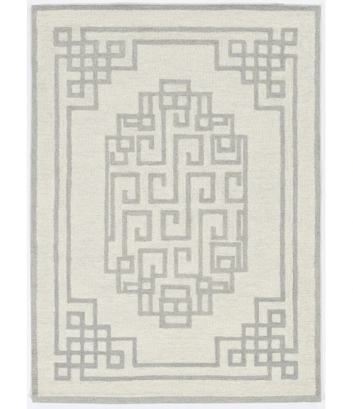 Kas Gramercy 1612 Ivory Grey Maysville Area Rug 8' X 10'