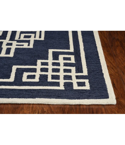 Kas Gramercy 1613 Navy Ivory Maysville Area Rug 8' X 10'