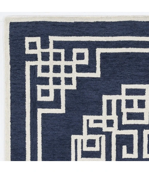 Kas Gramercy 1613 Navy Ivory Maysville Area Rug 8' X 10'