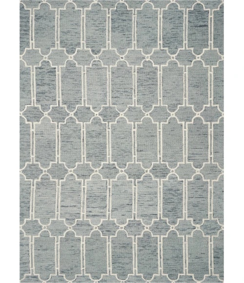 Kas Gramercy 1631 Slate Blue Carmen Area Rug 27" X 45"