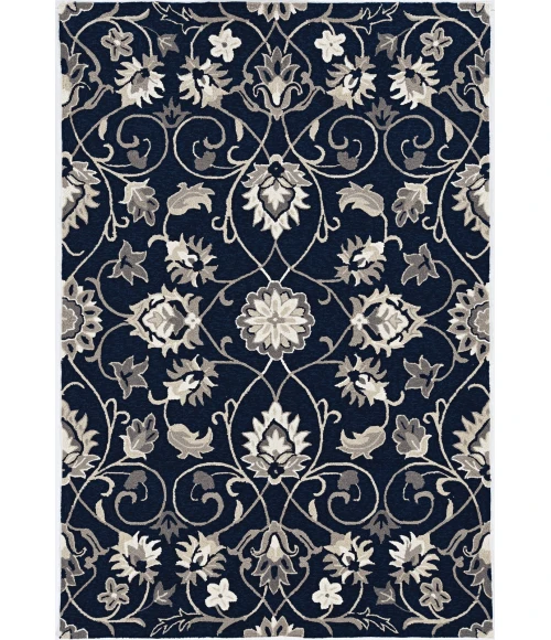 Kas Harbor 4206 Navy Manor Area Rug 7'6" Round