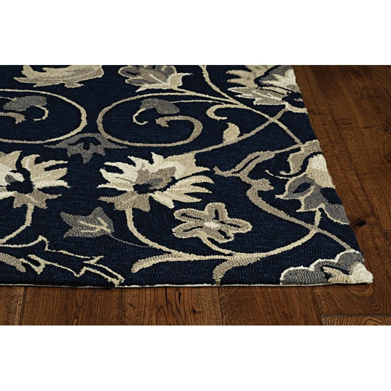 Kas Harbor 4206 Navy Manor Area Rug 7'6" Round