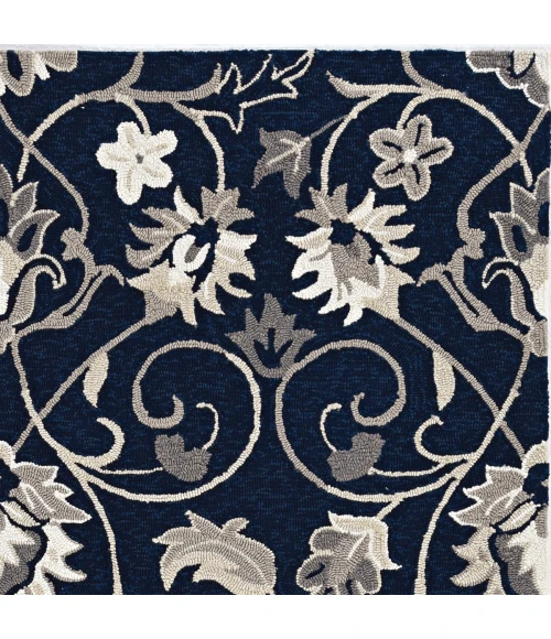 Kas Harbor 4206 Navy Manor Area Rug 7'6" Round