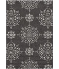 Kas Harbor 4207 Charcoal Courtyard Area Rug 7'6" Round