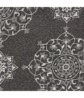 Kas Harbor 4207 Charcoal Courtyard Area Rug 7'6" Round