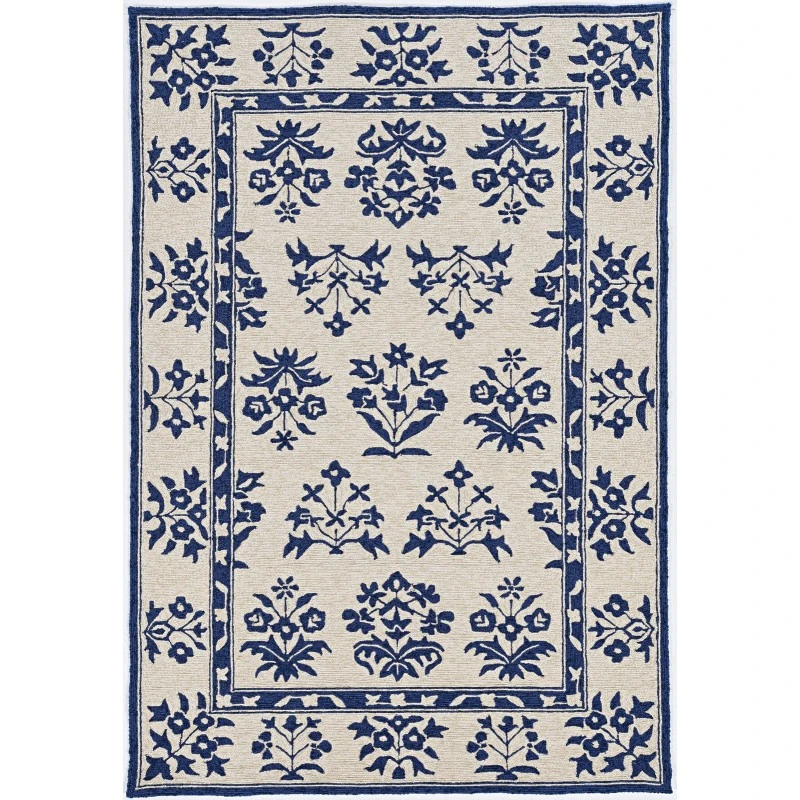 Kas Harbor 4208 Sand/Blue Haven Area Rug 7'6" Round