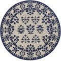 Kas Harbor 4208 Sand/Blue Haven Area Rug 7'6" Round