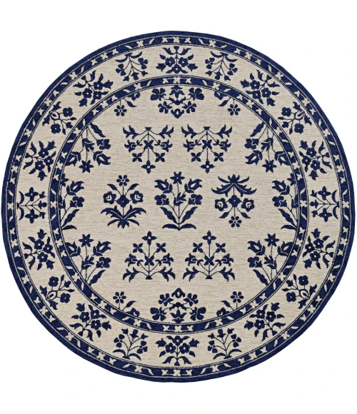 Kas Harbor 4208 Sand/Blue Haven Area Rug 7'6" Round