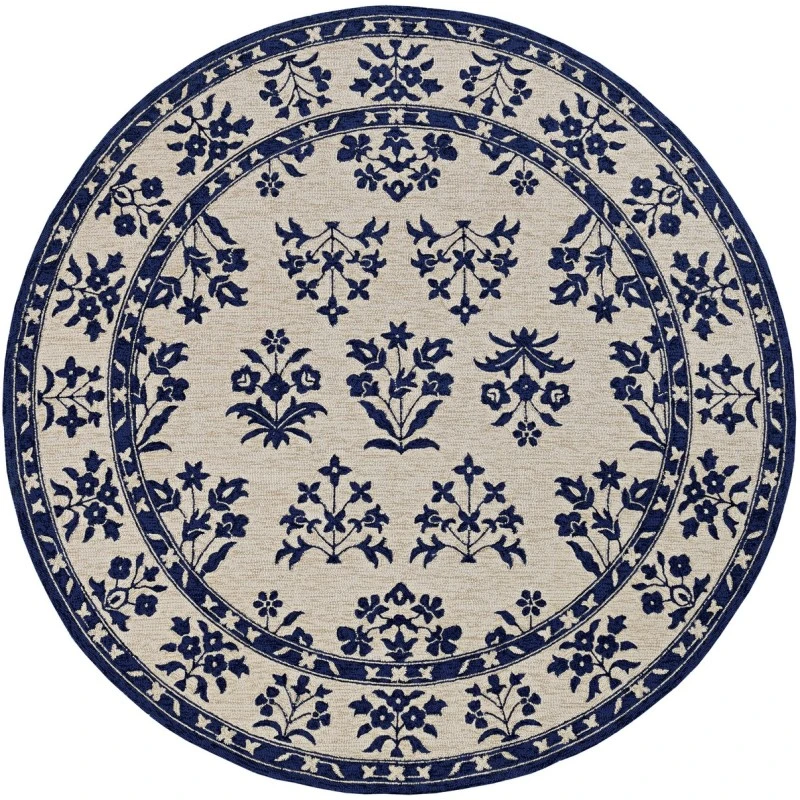 Kas Harbor 4208 Sand/Blue Haven Area Rug 7'6" Round