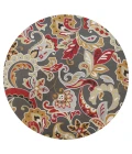 Kas Harbor 4213 Taupe Flora Area Rug 7'6" Round