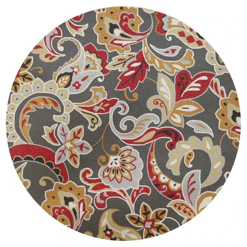 Kas Harbor 4213 Taupe Flora Area Rug 3'3" x 5'3"