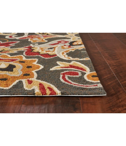 Kas Harbor 4213 Taupe Flora Area Rug 7'6" Round