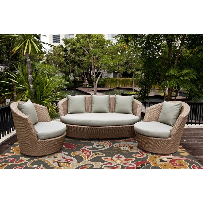 Kas Harbor 4213 Taupe Flora Area Rug 3'3" x 5'3"
