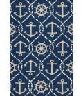 Kas Harbor 4220 Navy Marina Area Rug 7'6" Round