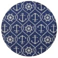 Kas Harbor 4220 Navy Marina Area Rug 7'6" Round