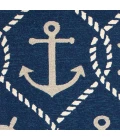 Kas Harbor 4220 Navy Marina Area Rug 7'6" Round