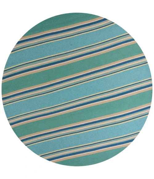 Kas Harbor 4230 Ocean Stripes Area Rug 7'6" Round