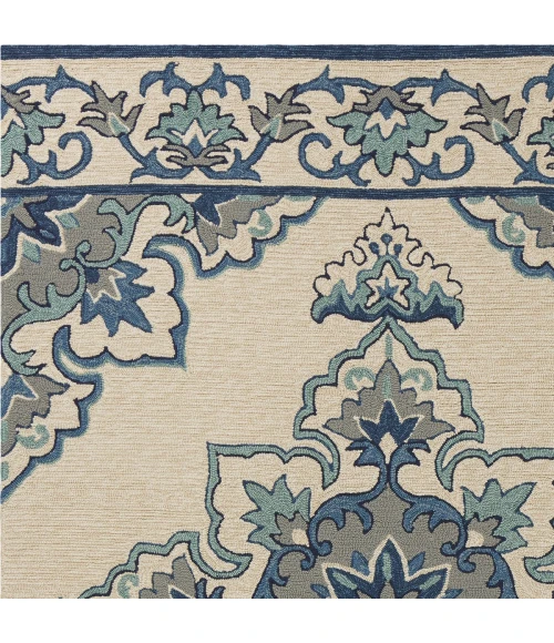 Kas Harbor 4238 Ivory/Blue Serafina Area Rug 3'3" x 5'3"